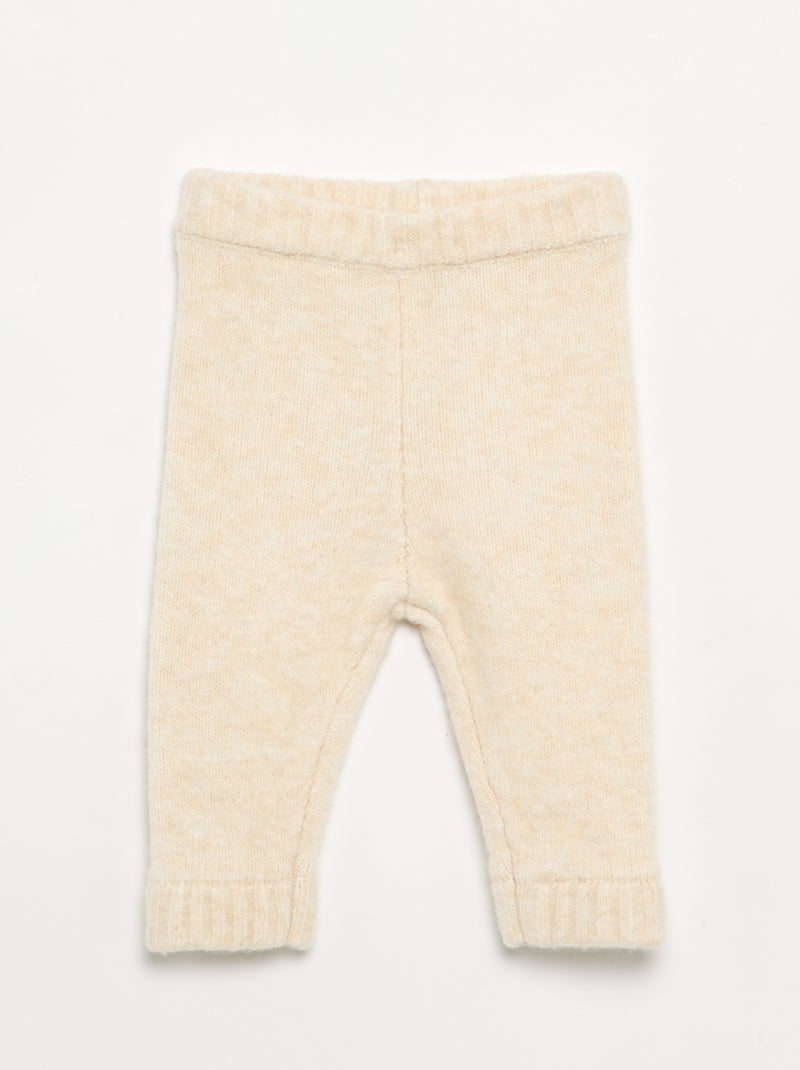 Ensemble 'Noël' 2 pièces - Pull + legging Beige - Kiabi