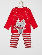 Ensemble Noel Bebe Fille Rouge Kiabi 11 00