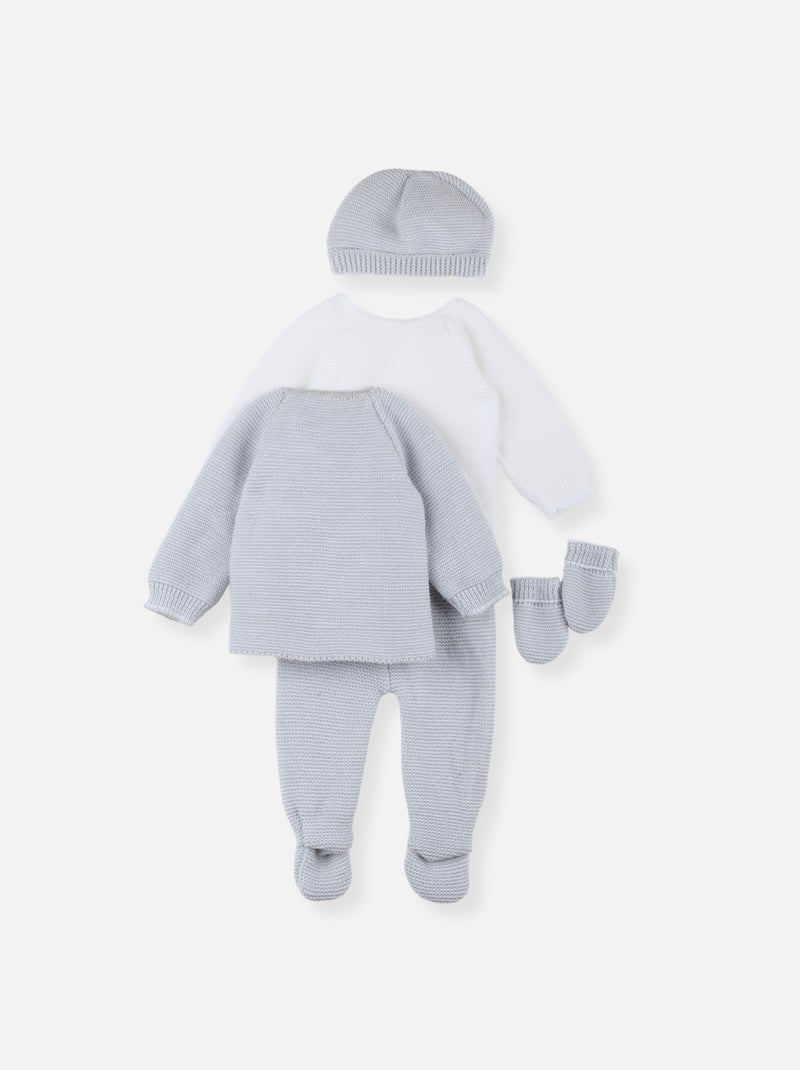 Ensemble Oloron Blanc Gris - Kiabi