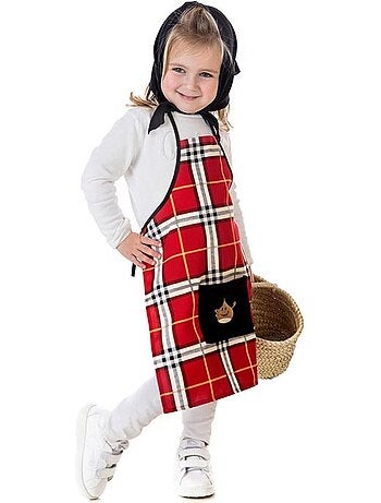 Ensemble ou costume de vendeur de châtaignes (à carreaux)