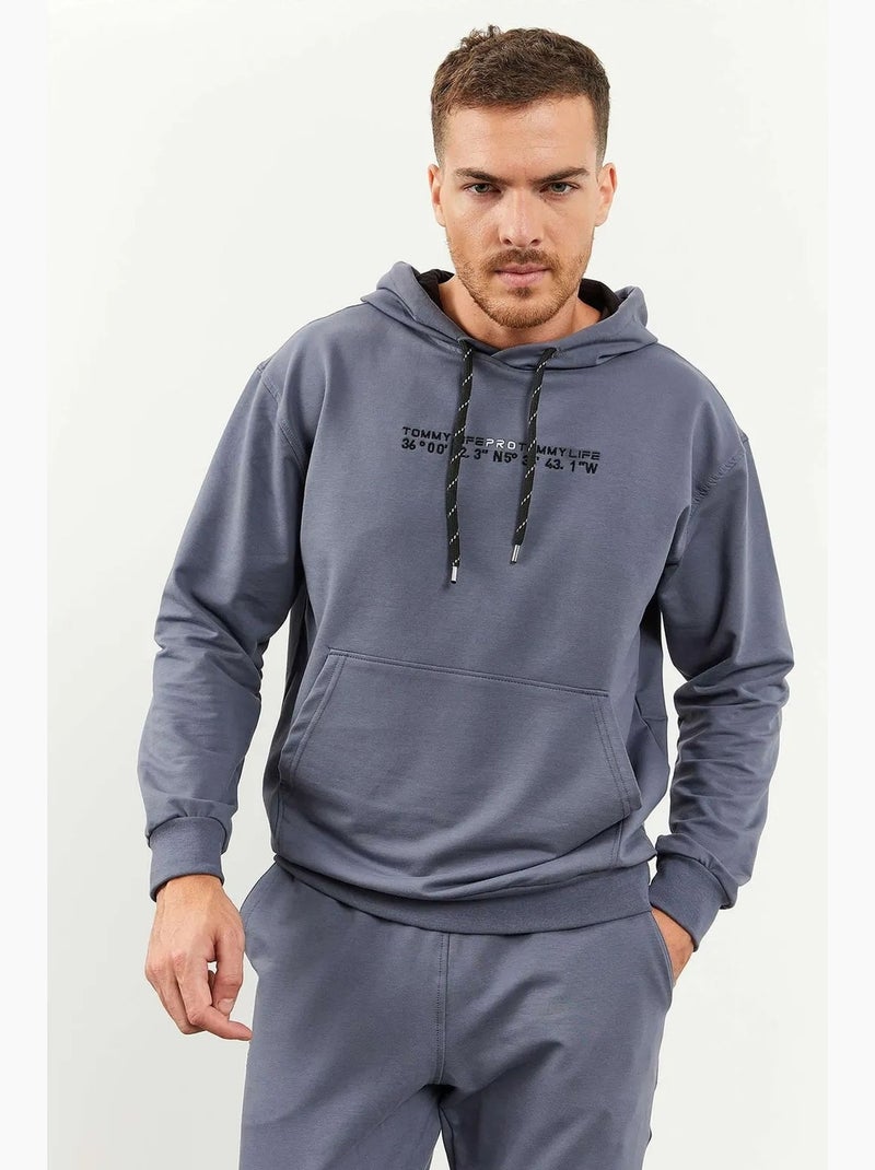 Ensemble oversize sweat à capuche et pantalon tommy Bleu - Kiabi