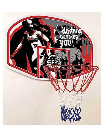 Ensemble Panier de Basket Ballon et pompe