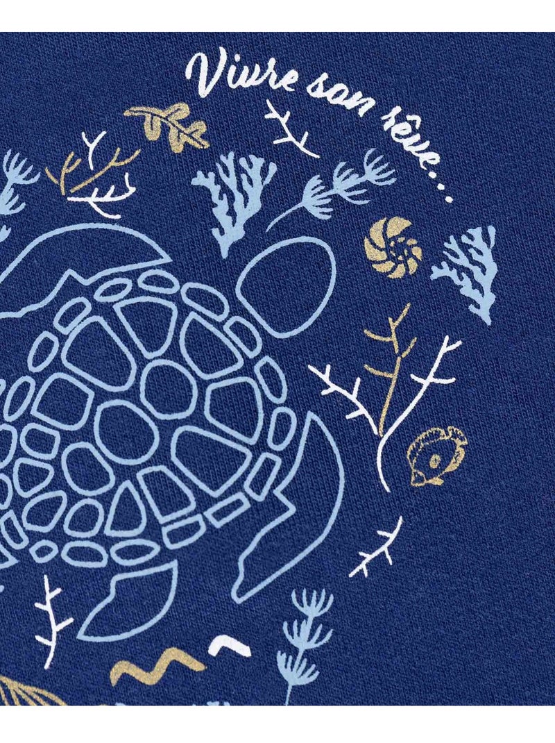 Ensemble pantacourt + haut - Terre de Marins Bleu marine - Kiabi