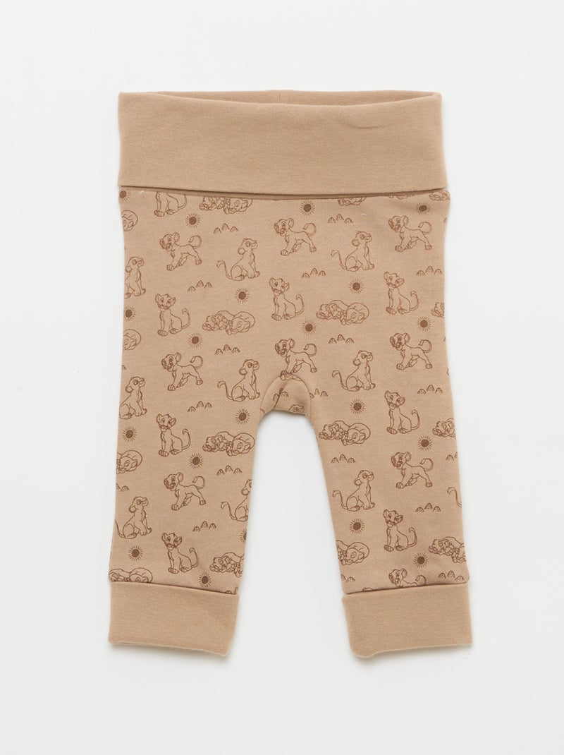 Ensemble pantalon + body + bonnet 'Simba' - 3 pièces Beige - Kiabi