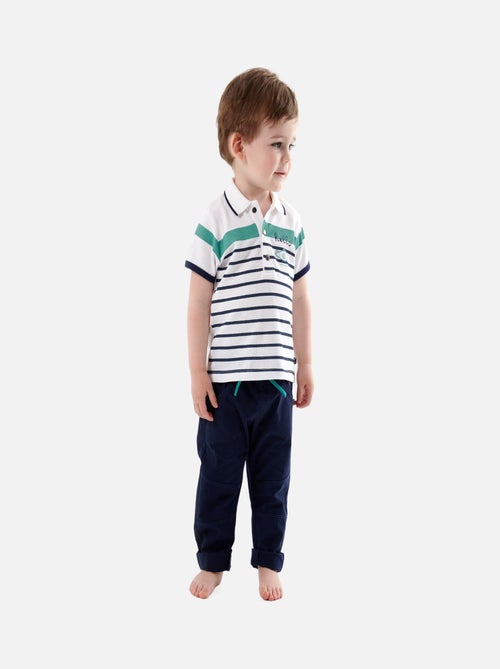 ENSEMBLE PANTALON ET POLO WASABI - Kiabi