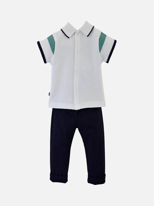 ENSEMBLE PANTALON ET POLO WASABI - Kiabi