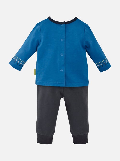 ENSEMBLE PANTALON ET TEE SHIRT ANTHRACITE - Kiabi