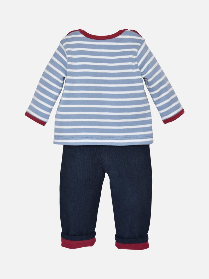 ENSEMBLE PANTALON ET TEE SHIRT GARCON Bleu - Kiabi
