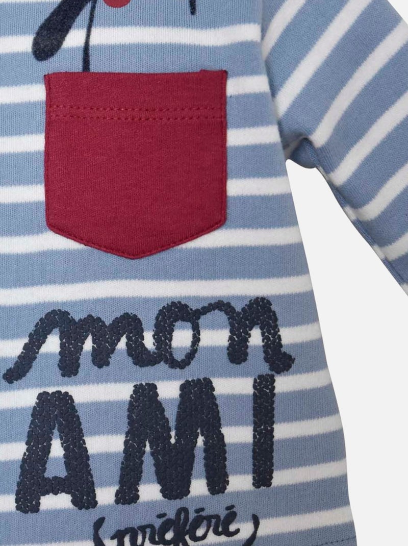 ENSEMBLE PANTALON ET TEE SHIRT GARCON Bleu - Kiabi