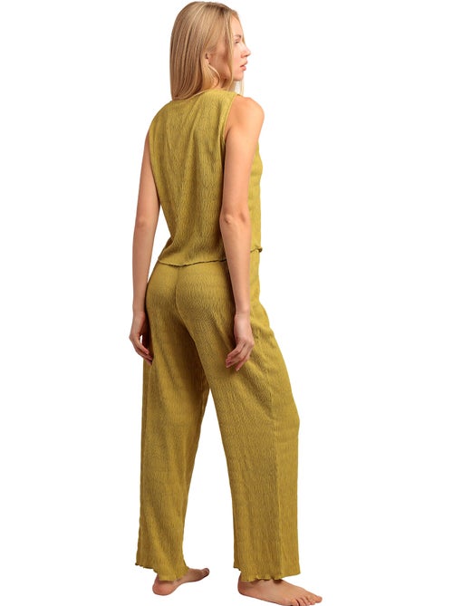 Ensemble pantalon et top sans manches Halter Style - Kiabi