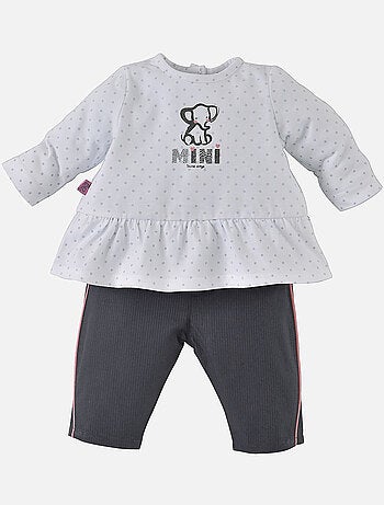 ENSEMBLE PANTALON FILLE ANTHRACITE