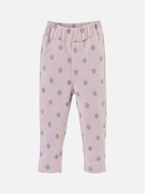 ENSEMBLE PANTALON FILLE ECRU/ROSE - Kiabi