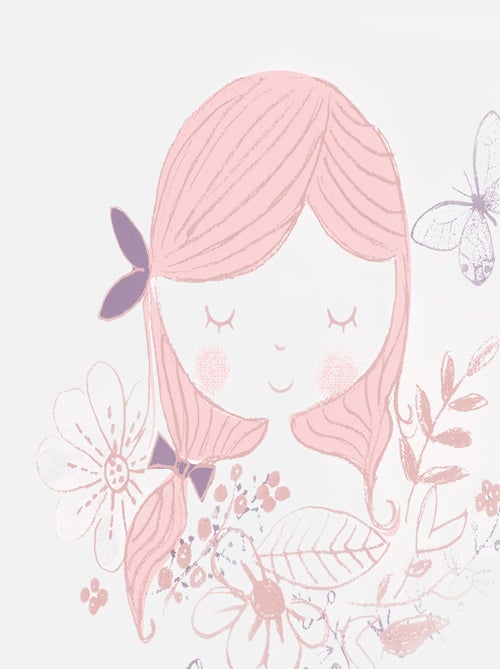 ENSEMBLE PANTALON FILLE ECRU/ROSE - Kiabi