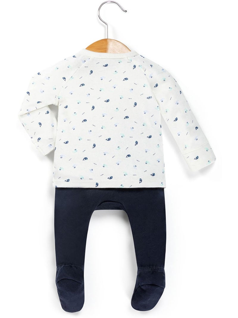 Ensemble pantalon + haut - Terre de Marins Bleu Bleu - Kiabi
