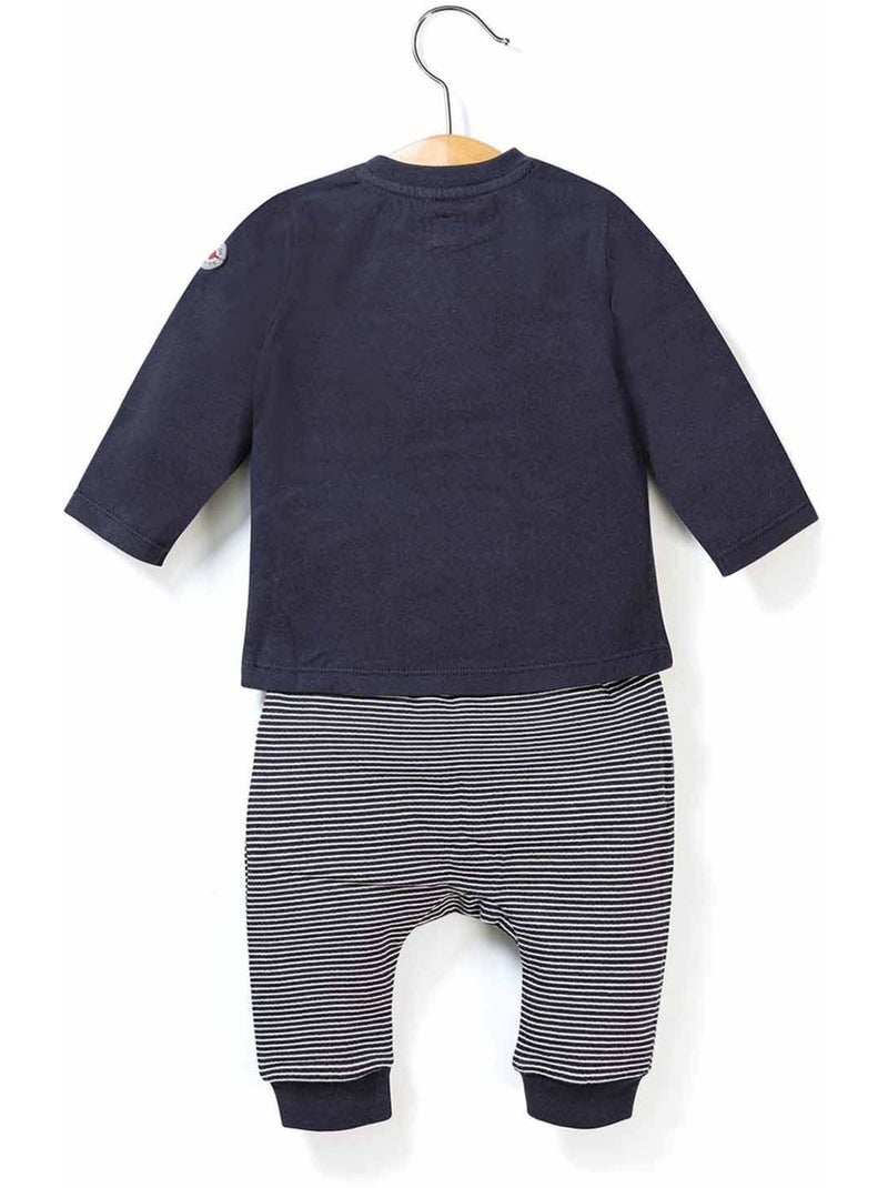 Ensemble pantalon + haut - Terre de Marins Bleu Bleu - Kiabi