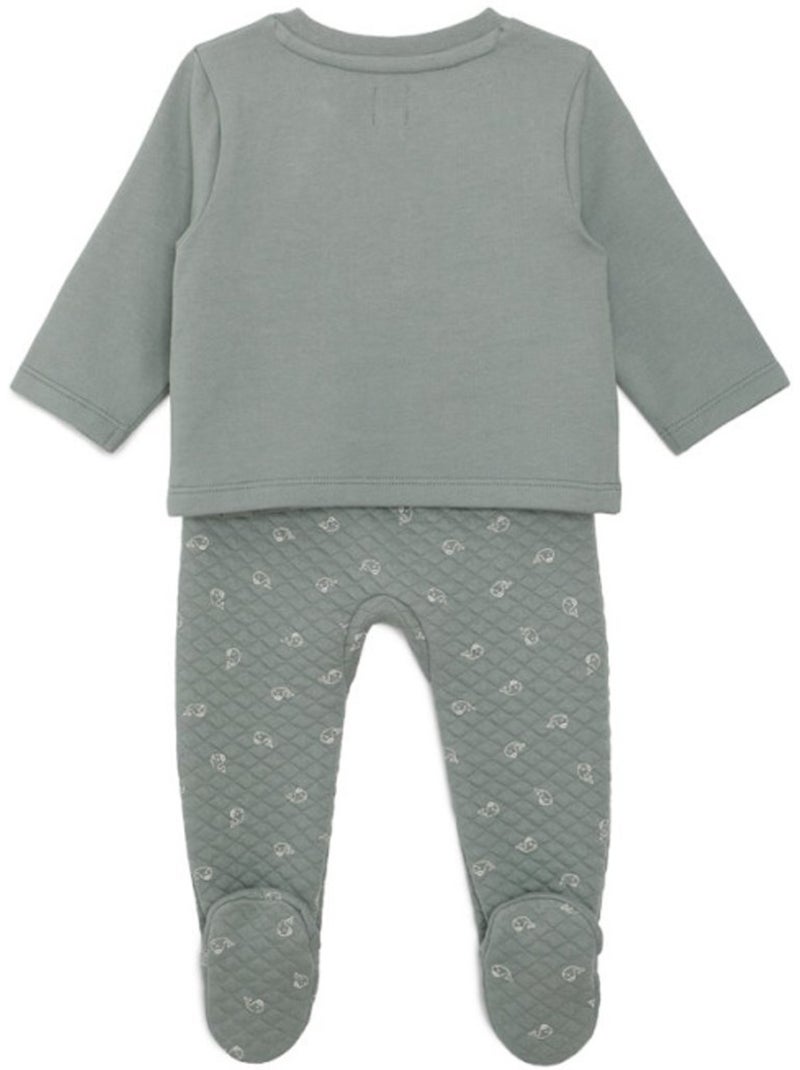 Ensemble pantalon + haut - terre de marins Vert d'eau - Kiabi