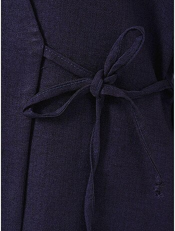 Ensemble pantalon kimono surdimensionné à col en v et fermeture à nouer bdart