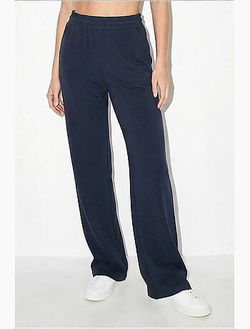 Ensemble pantalon large taille mi-haute et t-shirt à col rond lucci