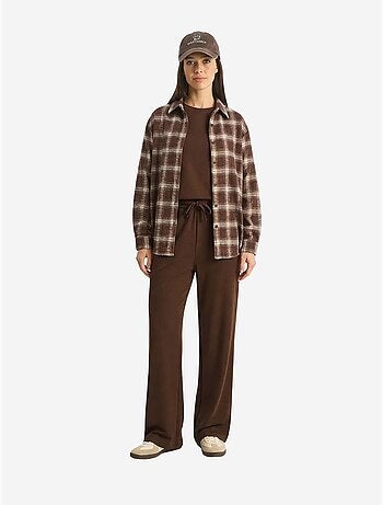 Ensemble pantalon large taille mi-haute et t-shirt à col rond lucci