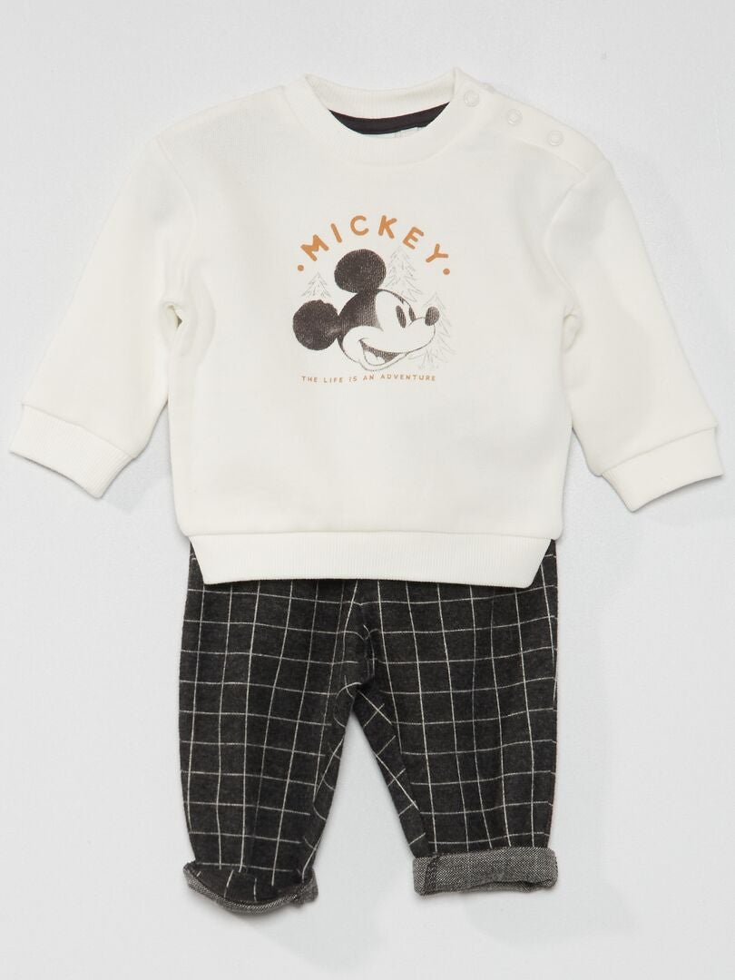 Ensemble pantalon sweat Mickey 2 pi ces Blanc Kiabi 20.00