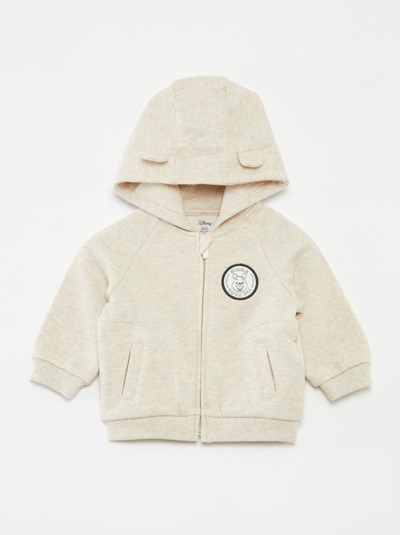 Ensemble pantalon + t-shirt + sweat à capuche 'Winnie' - 3 pièces Beige - Kiabi