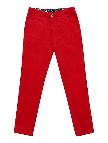 Ensemble Pantalon Velours & Blouse Fleurie - La Faute à Voltaire
