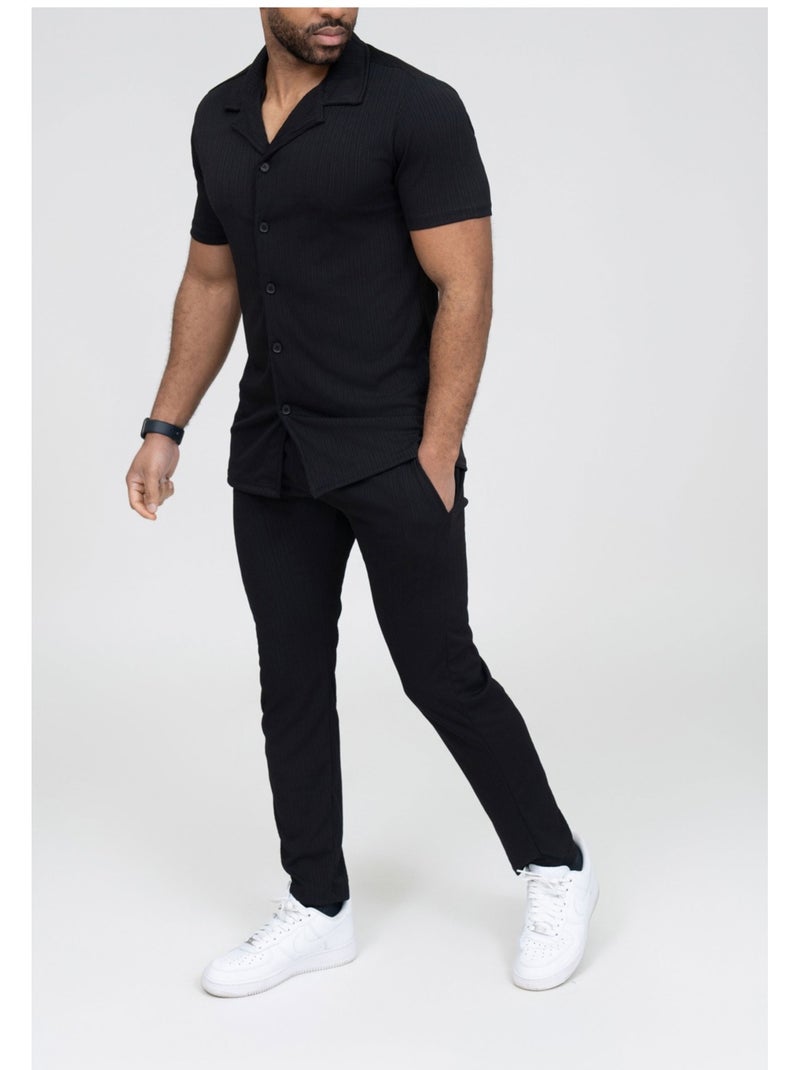 Ensemble Pantalon,Chemise Kebello Noir Noir - Kiabi
