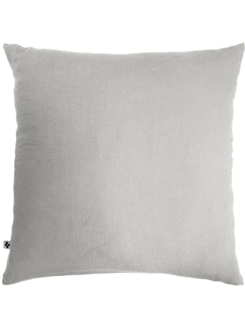 Ensemble parure 1 place + 1 taie - Flanelle chaude et douce - Candice Gris nuage - Kiabi