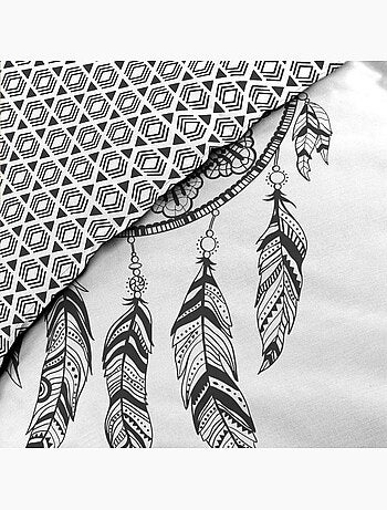 Ensemble parure de couette + drap housse - Coton - Indian dream