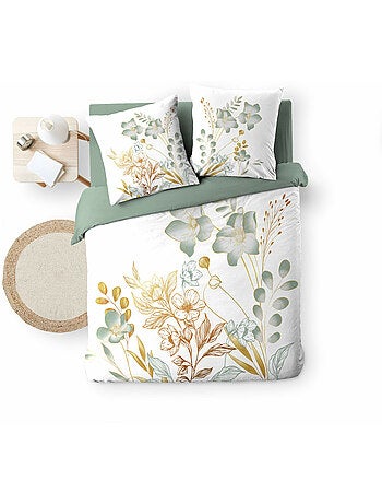 Ensemble parure de couette + drap housse - Coton - Lolita