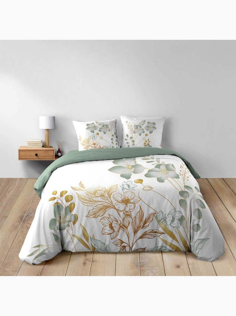 Ensemble parure de couette + drap housse - Coton - Lolita Jaune - Kiabi