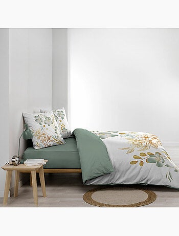 Ensemble parure de couette + drap housse - Coton - Lolita