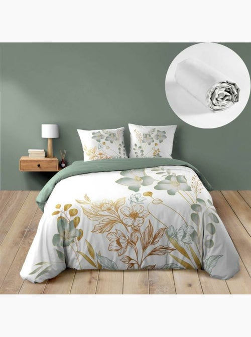 Ensemble parure de couette + drap housse - Coton - Lolita - Kiabi