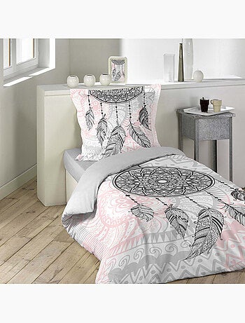 Ensemble parure de couette + drap housse - Coton - Namasté