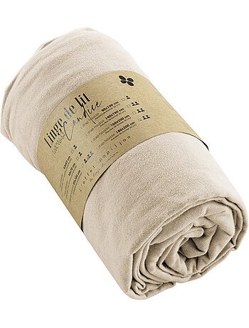 Ensemble Parure + Drap housse - Flanelle douce et chaude - Candice