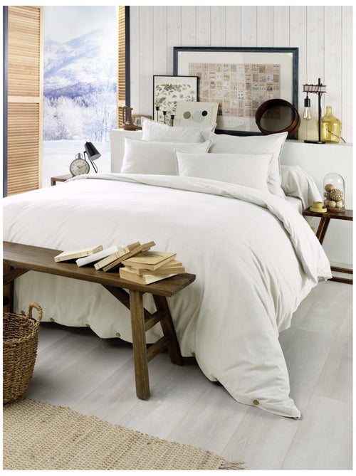 Ensemble Parure + Drap housse - Flanelle douce et chaude - Candice - Kiabi