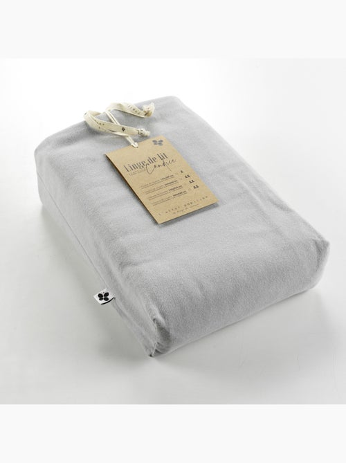 Ensemble Parure + Drap housse - Flanelle douce et chaude - Candice - Kiabi