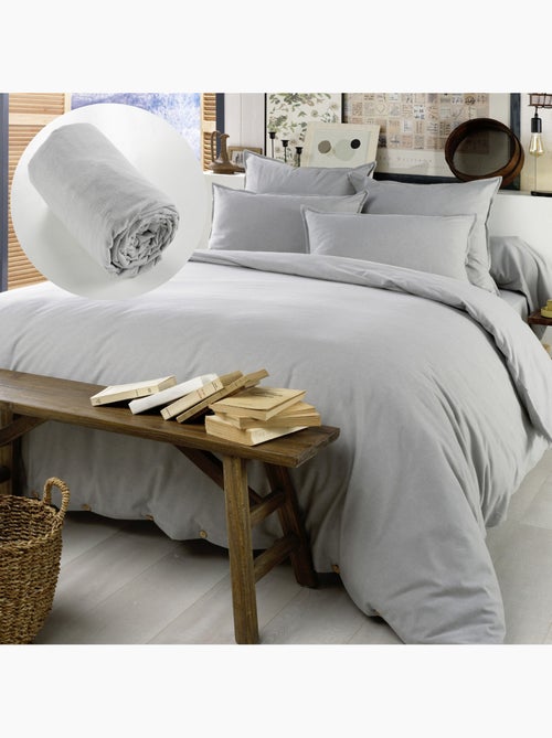 Ensemble Parure + Drap housse - Flanelle douce et chaude - Candice - Kiabi
