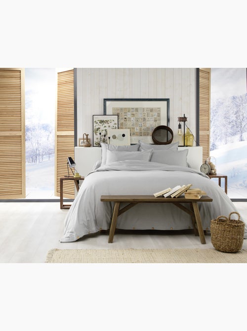 Ensemble Parure + Drap housse - Flanelle douce et chaude - Candice - Kiabi