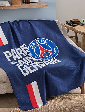 Ensemble Plaid classic et Coussin, PSG RAYURES