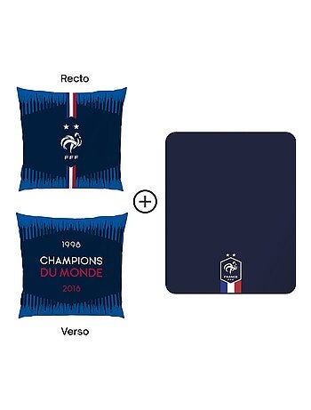 Ensemble Plaid et Coussin, FFF CHAMPIONS
