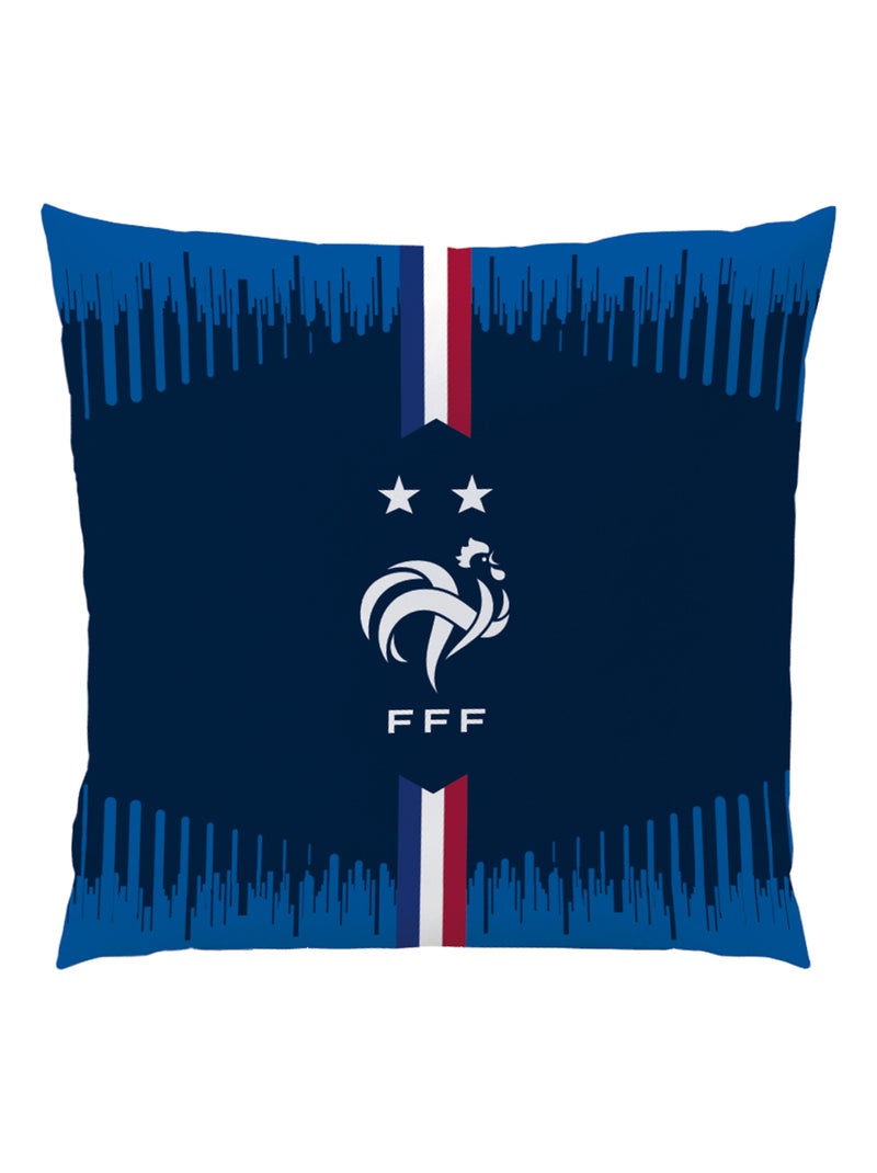 Ensemble Plaid et Coussin, FFF CHAMPIONS Bleu - Kiabi