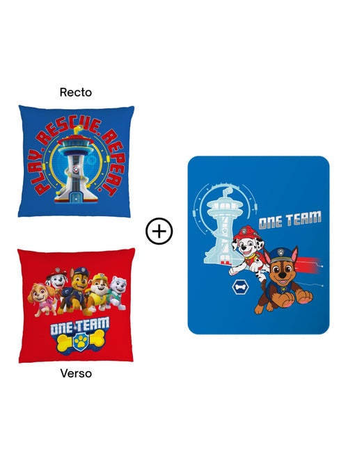 Ensemble Plaid et Coussin, PAT PATROUILLE READY FOR ACTION - Kiabi