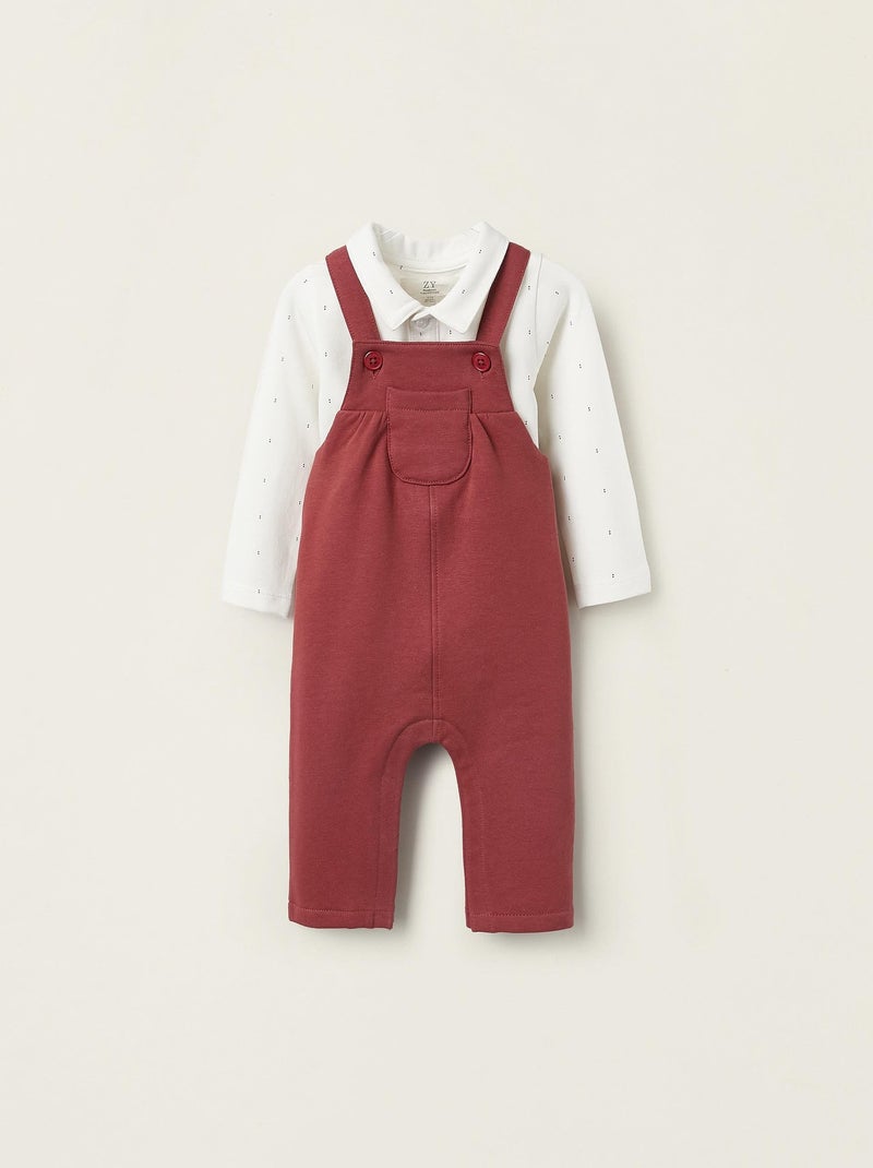 Ensemble pois, combinaison brossée FRENCH CONNECTION Blanc Rose - Kiabi