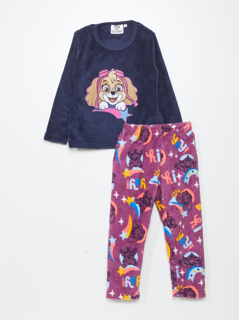 Ensemble polaire pyjama 'Pat 'Patrouille' - 2 pièces Bleu/violet - Kiabi