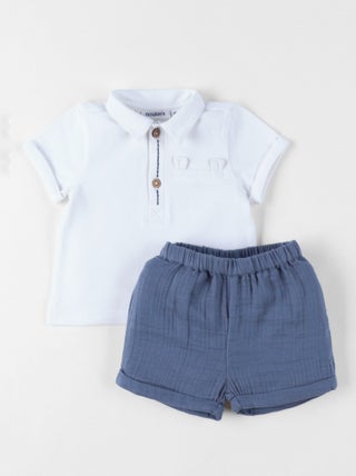 Ensemble Polo avec short, Coton Noukie's