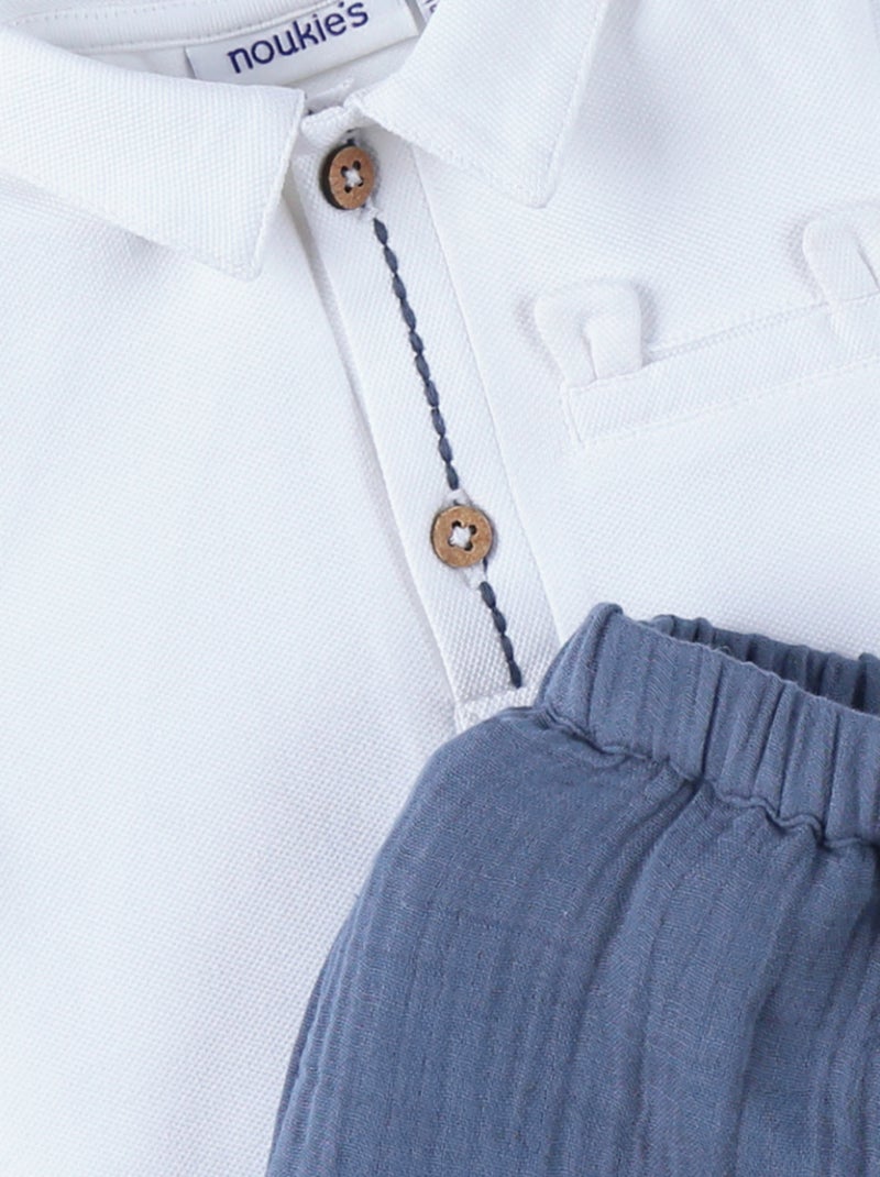 Ensemble Polo avec short, Coton Noukie's Blanc - Kiabi