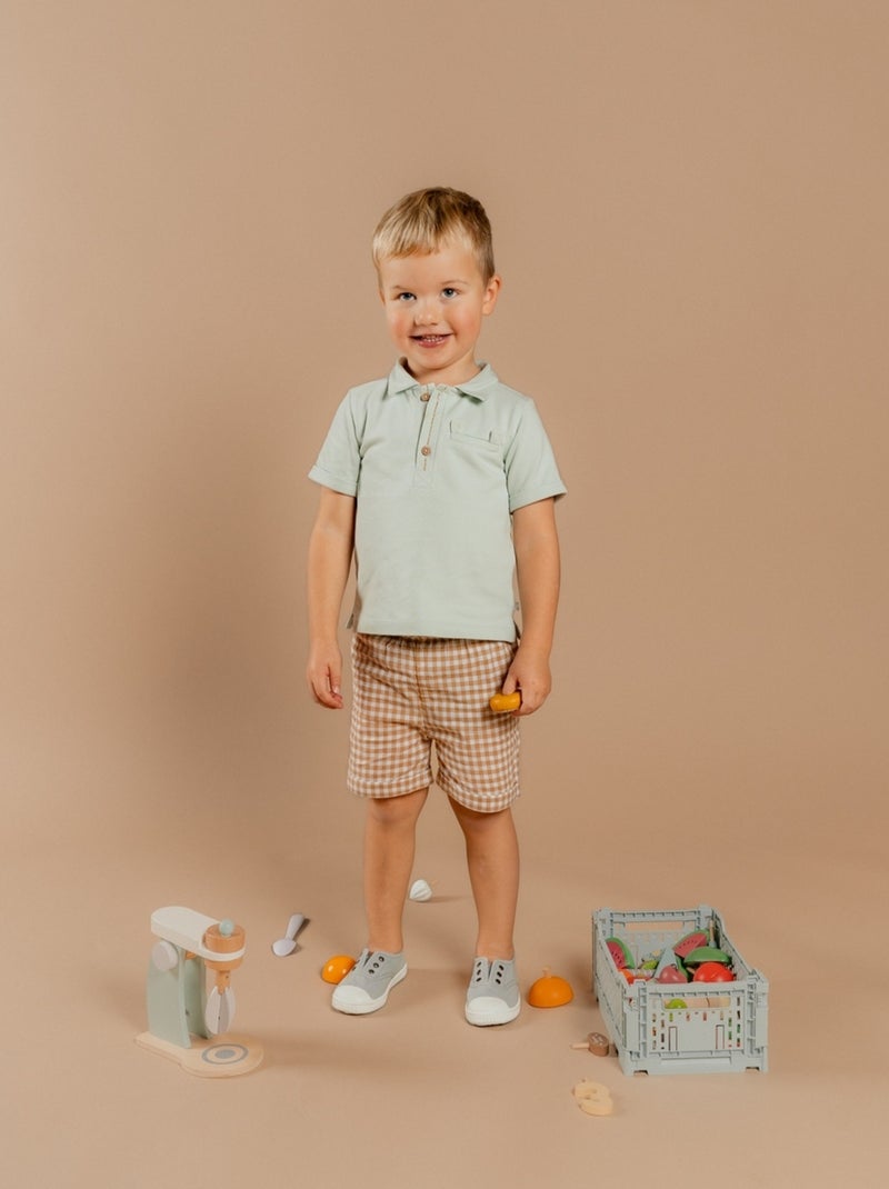 Ensemble Polo avec Short, Coton Noukie's Bleu turquoise - Kiabi
