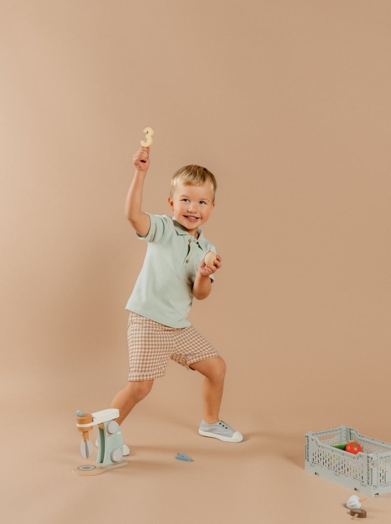 Ensemble Polo avec Short, Coton Noukie's Bleu turquoise - Kiabi