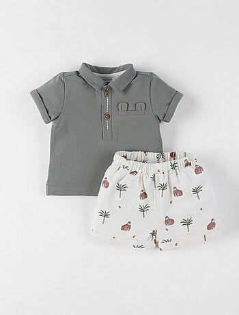 Ensemble Polo avec short, Coton Noukie's